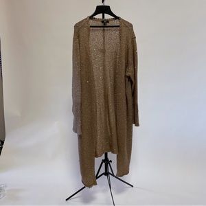 Ellos sequin duster cardigan. Ladies plus size 3X 30 32